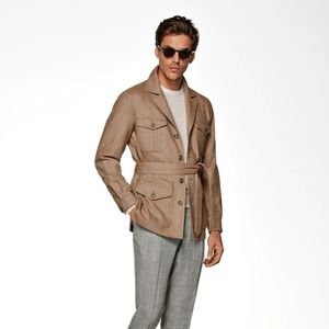 NWT SuitSupply Belted Safari Jacket